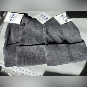 Yacht & Smith Black Beanie Hats - 3 pack